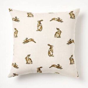 Threshold designed with Studio McGee Oversized Printed Bunny Square Throw Pillow
